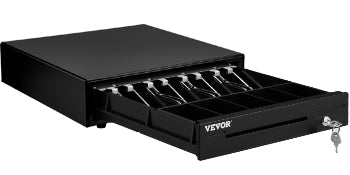 SucceBuy Cash Register Drawer 16" 12 V for POS System Tray Removable Coin Compartment & 2 Keys Included RJ11/RJ12 Cable Drawer