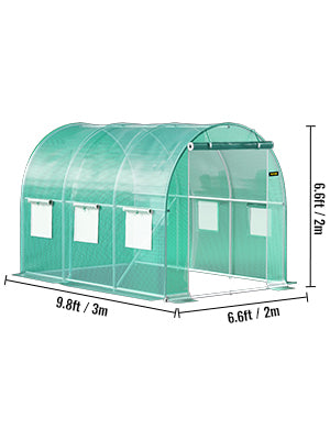 Invernadero Túnel SucceBuy | Marco Galvanizado | Cubierta Impermeable | 10-20 pies - Firu Total Sales