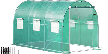 Invernadero Túnel SucceBuy | Marco Galvanizado | Cubierta Impermeable | 10-20 pies - Firu Total Sales