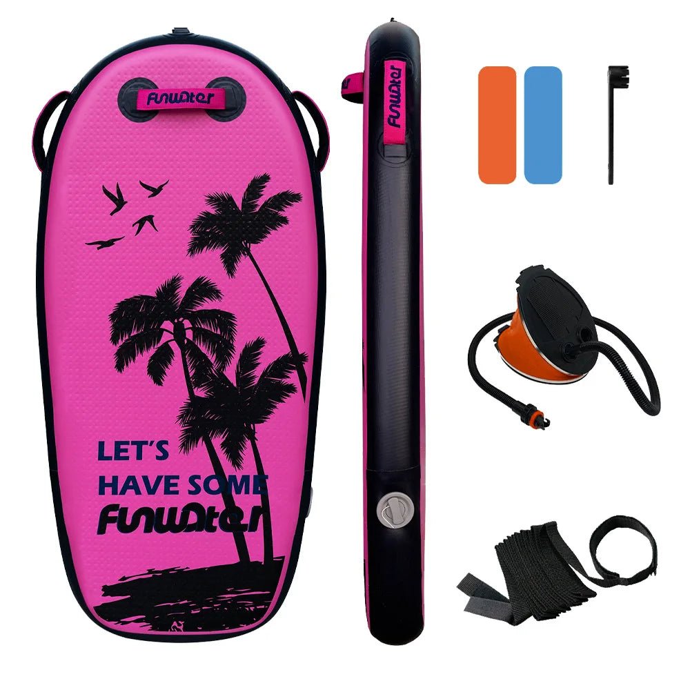 Upgrade PVC Inflatable Surfboard Portable Swimming Paddle Board Durable Scratch - resistant High - strength Brushed Fabric Bodyboard - Firu Total Sales