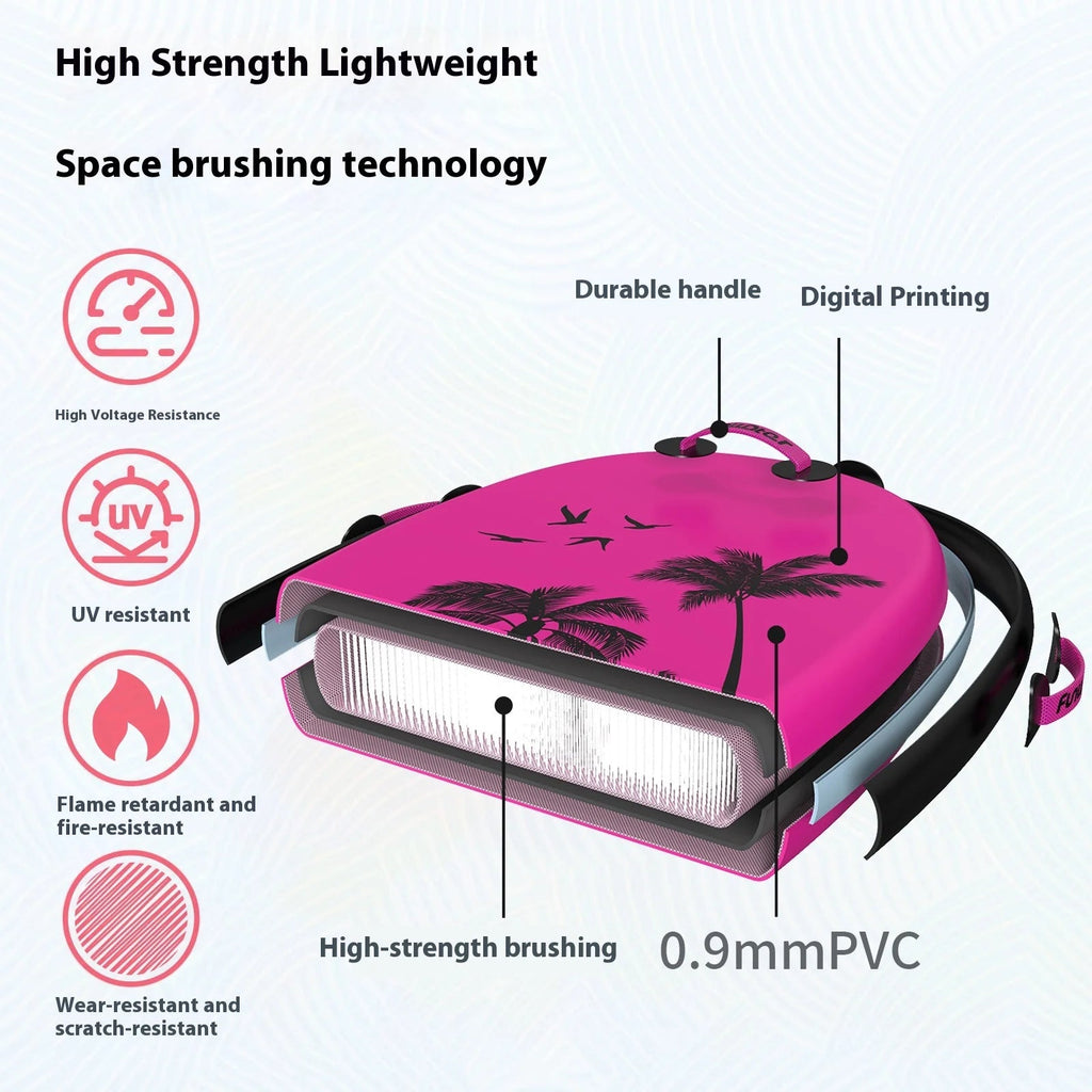 Upgrade PVC Inflatable Surfboard Portable Swimming Paddle Board Durable Scratch - resistant High - strength Brushed Fabric Bodyboard - Firu Total Sales
