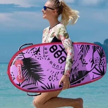 Upgrade PVC Inflatable Surfboard Portable Swimming Paddle Board Durable Scratch - resistant High - strength Brushed Fabric Bodyboard - Firu Total Sales