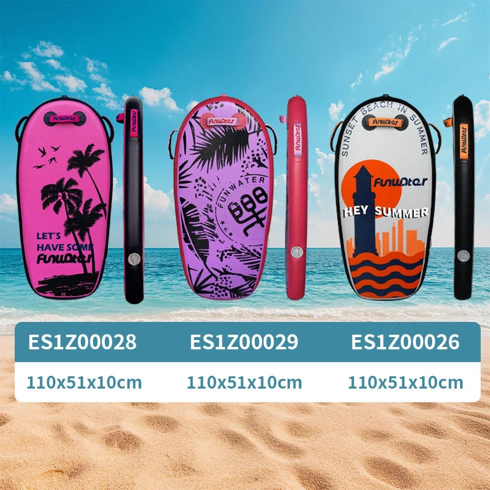 Upgrade PVC Inflatable Surfboard Portable Swimming Paddle Board Durable Scratch - resistant High - strength Brushed Fabric Bodyboard - Firu Total Sales