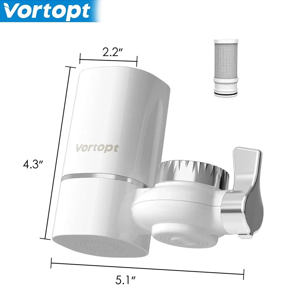 Vortopt Faucet Water Filter NSF International Certified, a set of 5pcs filter cartridges for purifying 400 gallons of water - Firu Total Sales