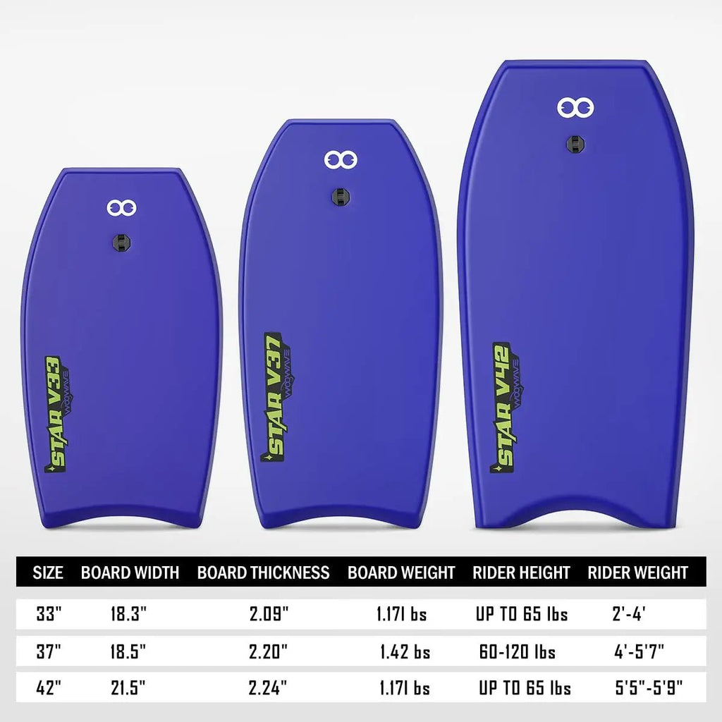 Woowave 33" High Quality IXPE Soft Surfboard Bodyboard with Surf Leash Customize Surfing Board for Kids - Firu Total Sales